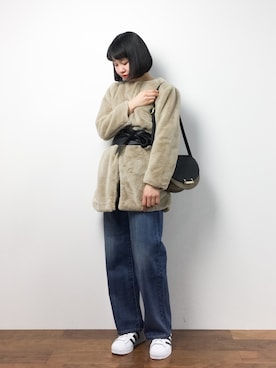 hinaさん（レディース・163cm）の冬コーディネート