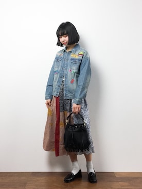 「BASE（ベース）のアイテム」を使った、hinaさん（レディース・163cm）の冬コーディネート