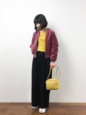 「アイテム（ジャージ）」を使った、hinaさん（レディース・163cm・20代）の冬コーディネート