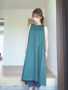 American Holic アメリカンホリック の バックタックドレープノースリーブマキシワンピース ワンピース Wear