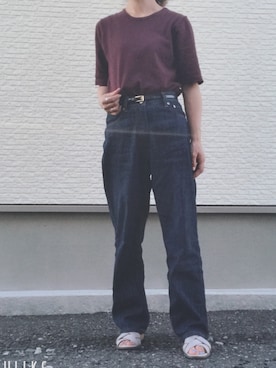 「アイテム（デニムパンツ、その他）」を使った、miiiiiさん（レディース・150cm）の夏コーディネート
