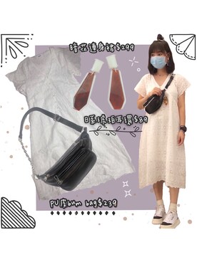 「little_ommyのアイテム（ワンピース、ホワイト系）」を使った、YUKIさん（レディース・163cm）の秋コーディネート