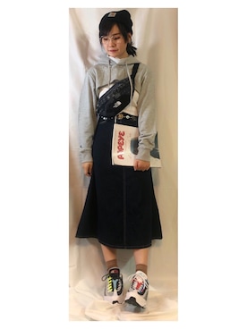 「NIKE（ナイキ）のアイテム（スニーカー、その他）」を使った、YUKIさん（レディース・163cm）の秋コーディネート