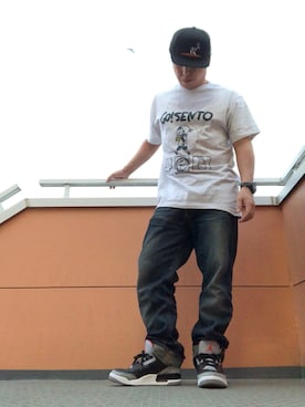 「KNOWLEDGEのアイテム」を使った、しゃけさん（メンズ・170cm）の春コーディネート