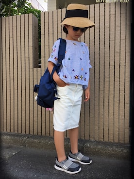 「小2」｜krkids0312さん（キッズ・121cm）の夏コーディネート