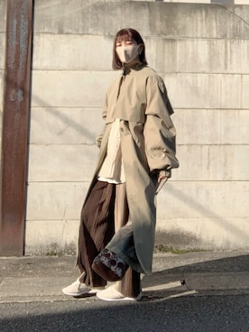 chamiさん（レディース・158cm）の冬コーディネート