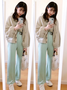 𝘮𝘢𝘴𝘩𝘶さん（レディース・160cm）の春コーディネート