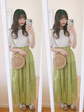 𝘮𝘢𝘴𝘩𝘶さん(レディース・160cm)の夏コーディネート