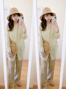 𝘮𝘢𝘴𝘩𝘶さん（レディース・160cm）の夏コーディネート