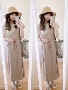 𝘮𝘢𝘴𝘩𝘶さん（レディース・160cm）の夏コーディネート