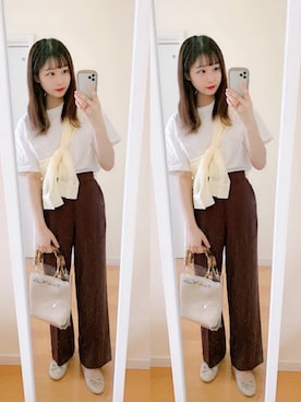 「destin（デスティン）のアイテム」を使った、𝘮𝘢𝘴𝘩𝘶さん（レディース・160cm）の秋コーディネート