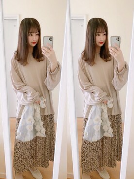 「apres jour（アプレジュール）のアイテム（バレエシューズ）」を使った、𝘮𝘢𝘴𝘩𝘶さん（レディース・160cm）の秋コーディネート