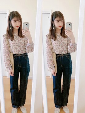 「apres jour（アプレジュール）のアイテム（バレエシューズ）」を使った、𝘮𝘢𝘴𝘩𝘶さん（レディース・160cm）の秋コーディネート