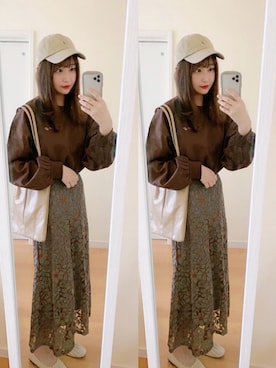 「apres jour（アプレジュール）のアイテム（バレエシューズ）」を使った、𝘮𝘢𝘴𝘩𝘶さん（レディース・160cm）の秋コーディネート
