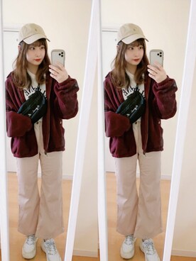「mignon（ミニョン）のアイテム」を使った、𝘮𝘢𝘴𝘩𝘶さん（レディース・160cm）の秋コーディネート