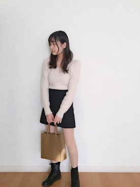 「FIG&VIPER（フィグアンドバイパー）のアイテム（ブーツ）」を使った、𝘮𝘢𝘴𝘩𝘶さん（レディース・160cm）の冬コーディネート
