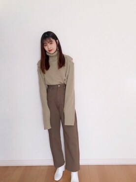 𝘮𝘢𝘴𝘩𝘶さん（レディース・160cm）の冬コーディネート