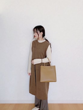 「apres jour（アプレジュール）のアイテム（バレエシューズ）」を使った、𝘮𝘢𝘴𝘩𝘶さん（レディース・160cm）の春コーディネート