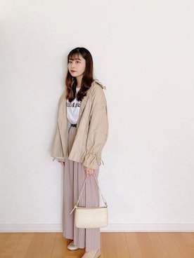 「destin（デスティン）のアイテム」を使った、𝘮𝘢𝘴𝘩𝘶さん（レディース・160cm）の春コーディネート