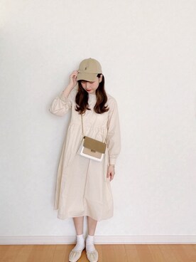 「apres jour（アプレジュール）のアイテム（バレエシューズ）」を使った、𝘮𝘢𝘴𝘩𝘶さん（レディース・160cm）の春コーディネート