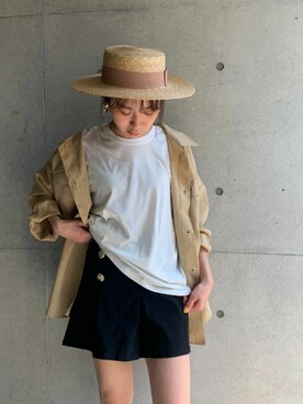 「FUN.TRINITY（ファン トリニティー）のアイテム（パンツ）」を使った、annaさん（レディース・161cm）の春コーディネート