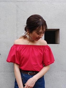 「FUN.TRINITY（ファン トリニティー）のアイテム（パンツ）」を使った、annaさん（レディース・161cm）の春コーディネート