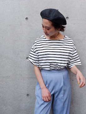 「FUN.TRINITY（ファン トリニティー）のアイテム（パンツ）」を使った、annaさん（レディース・161cm）の夏コーディネート