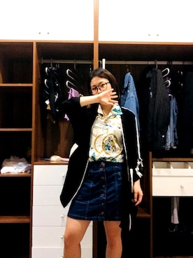 「ONLY（オンリー）のアイテム（その他アウター）」を使った、PRevainさん（レディース・163cm）の春コーディネート