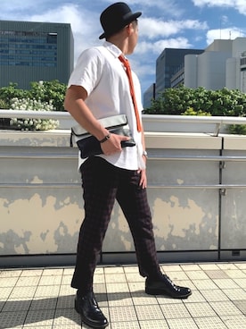 「COMME CA ISM（コムサイズム）のアイテム（フォーマルスーツ/小物）」を使った、ともだちのリバさん（メンズ・175cm）の秋コーディネート