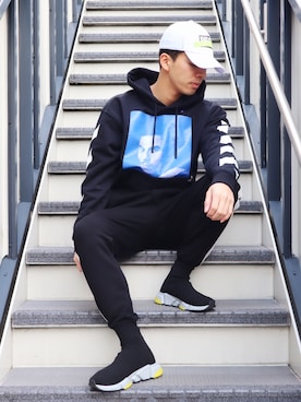 藤田誠樹さん（メンズ・176cm）の冬コーディネート