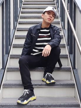 藤田誠樹さん（メンズ・176cm）の春コーディネート