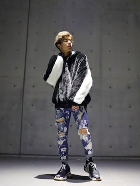 「RE730」｜藤田誠樹さん（メンズ・176cm）の秋コーディネート