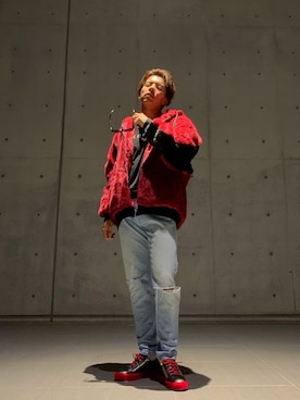 「RE730」｜藤田誠樹さん（メンズ・176cm）の秋コーディネート