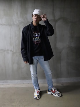 「RE730」｜藤田誠樹さん（メンズ・176cm）の秋コーディネート