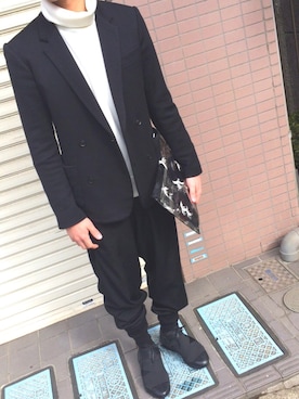 「アダムエロペ」｜「アイテム（ジャケット/アウター）」を使った、カイリューさん（メンズ・169cm）の冬コーディネート