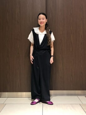 「カシュクール」｜「アイテム（サロペット/オーバーオール）」を使った、BEAMS BOYさん（レディース・153cm）の夏コーディネート