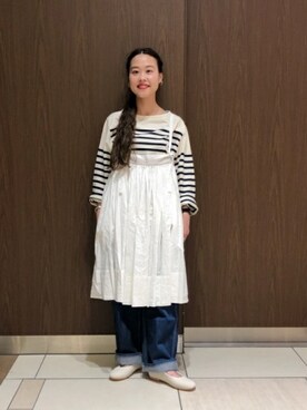 BEAMS BOYさん（レディース・153cm）の夏コーディネート