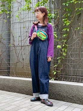 「patagonia」｜「アイテム（サロペット/オーバーオール）」を使った、BEAMS BOYさん（レディース・154cm）の秋コーディネート