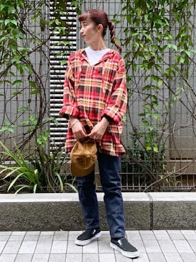 「BEAMS BOY（ビームスボーイ）のアイテム（スリッポン）」を使った、BEAMS BOYさん（レディース・154cm）の秋コーディネート
