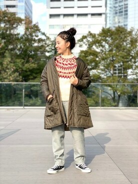 BEAMS BOYさん（レディース・156cm）の秋コーディネート