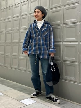 「ナプロン」｜BEAMS BOYさん（レディース・155cm）の冬コーディネート