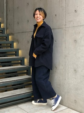 BEAMS BOYさん（レディース・159cm）の冬コーディネート