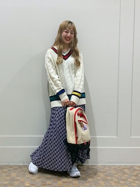 BEAMS BOYさん（レディース・161cm）の冬コーディネート
