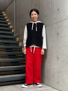 BEAMS BOYさん(レディース・159cm)の冬コーディネート