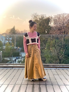 BEAMS BOYさん(レディース・155cm)の冬コーディネート