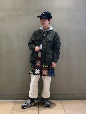 BEAMS BOYさん（レディース・153cm）の冬コーディネート