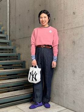 BEAMS BOYさん(レディース・159cm)の冬コーディネート