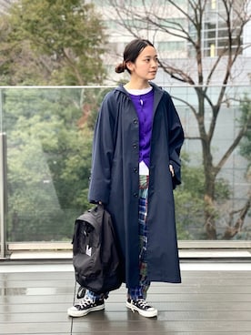 「グレゴリー」｜「アイテム（その他アウター）」を使った、BEAMS BOYさん（レディース・156cm）の冬コーディネート