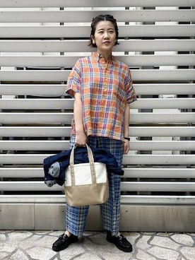 「BEAMS BOY（ビームスボーイ）のアイテム（デニムジャケット）」を使った、BEAMS BOYさん（レディース・159cm）の春コーディネート