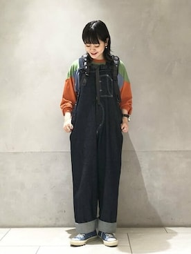 「Gregory」｜「アイテム（オールインワン・サロペット）」を使った、BEAMS BOYさん（レディース・155cm）の夏コーディネート